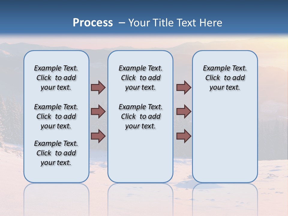 Background Wintry Sunlight PowerPoint Template