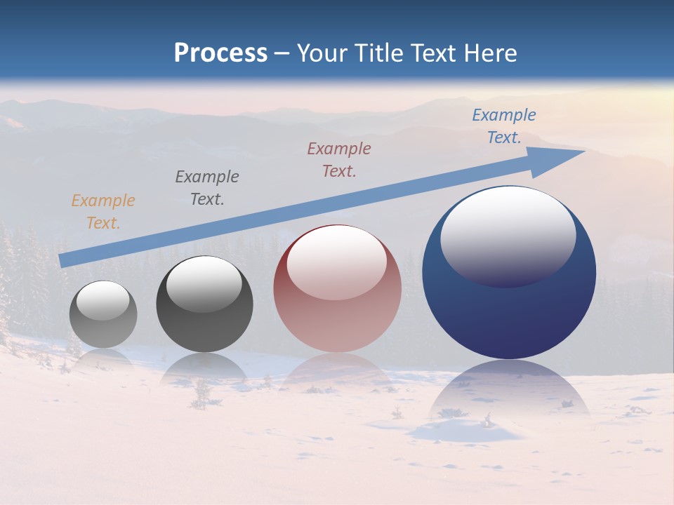 Background Wintry Sunlight PowerPoint Template