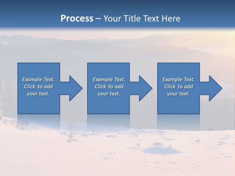 Background Wintry Sunlight PowerPoint Template