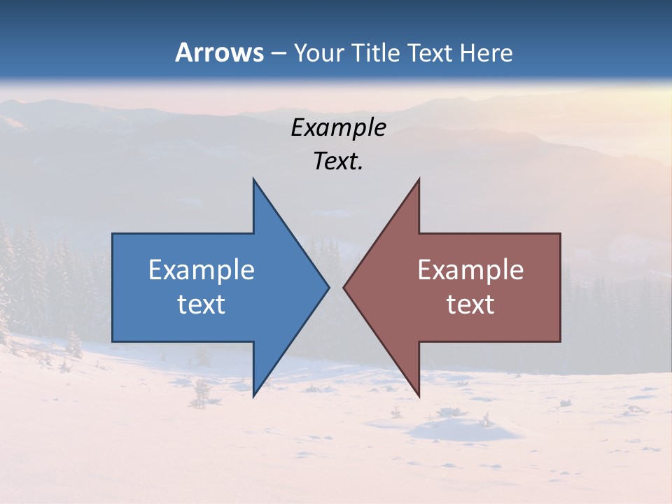 Background Wintry Sunlight PowerPoint Template