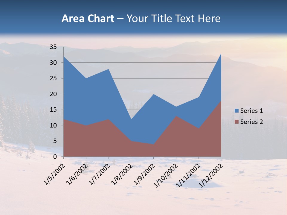 Background Wintry Sunlight PowerPoint Template