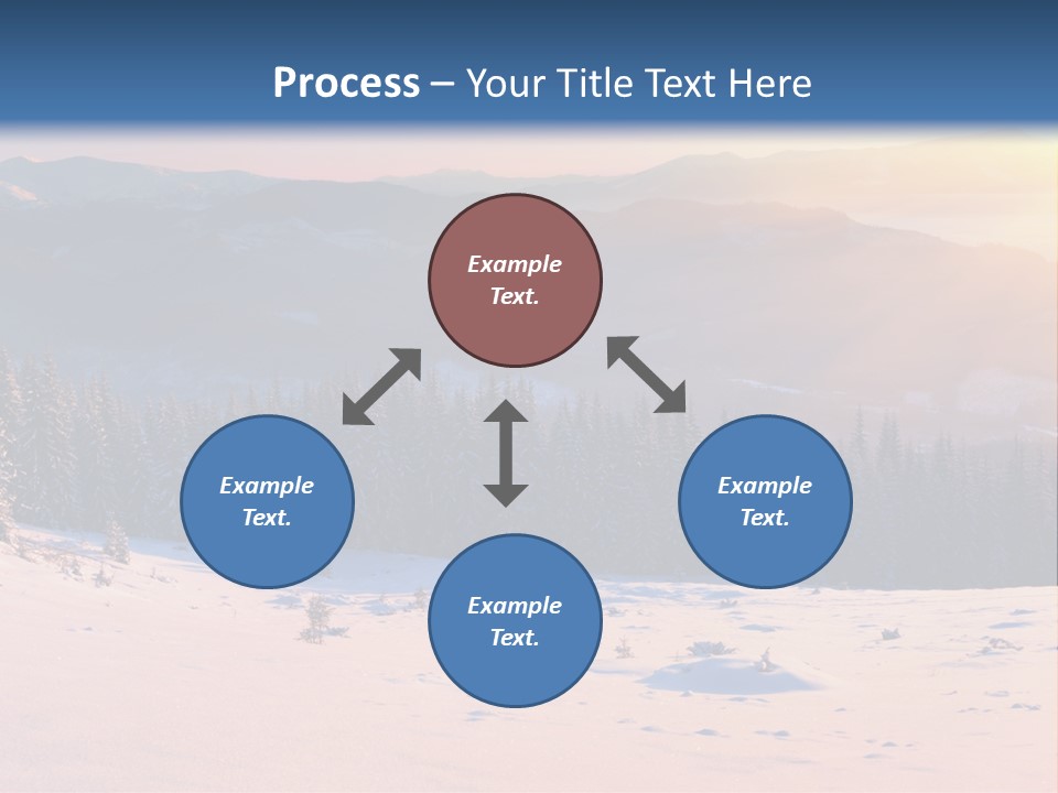 Background Wintry Sunlight PowerPoint Template