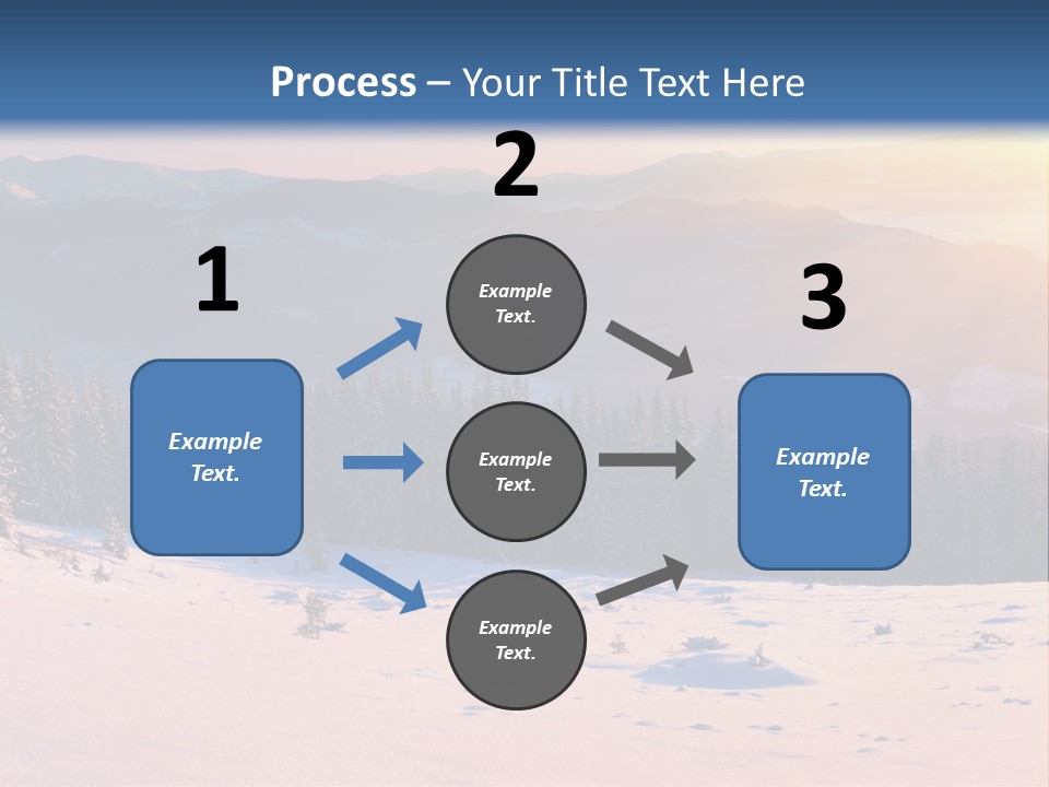 Background Wintry Sunlight PowerPoint Template