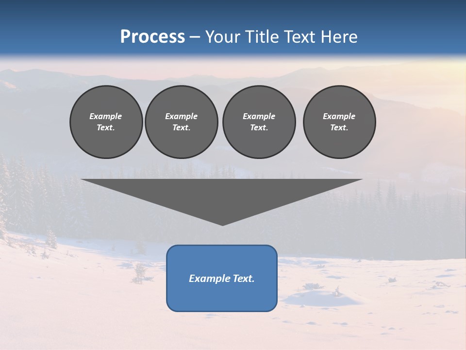 Background Wintry Sunlight PowerPoint Template