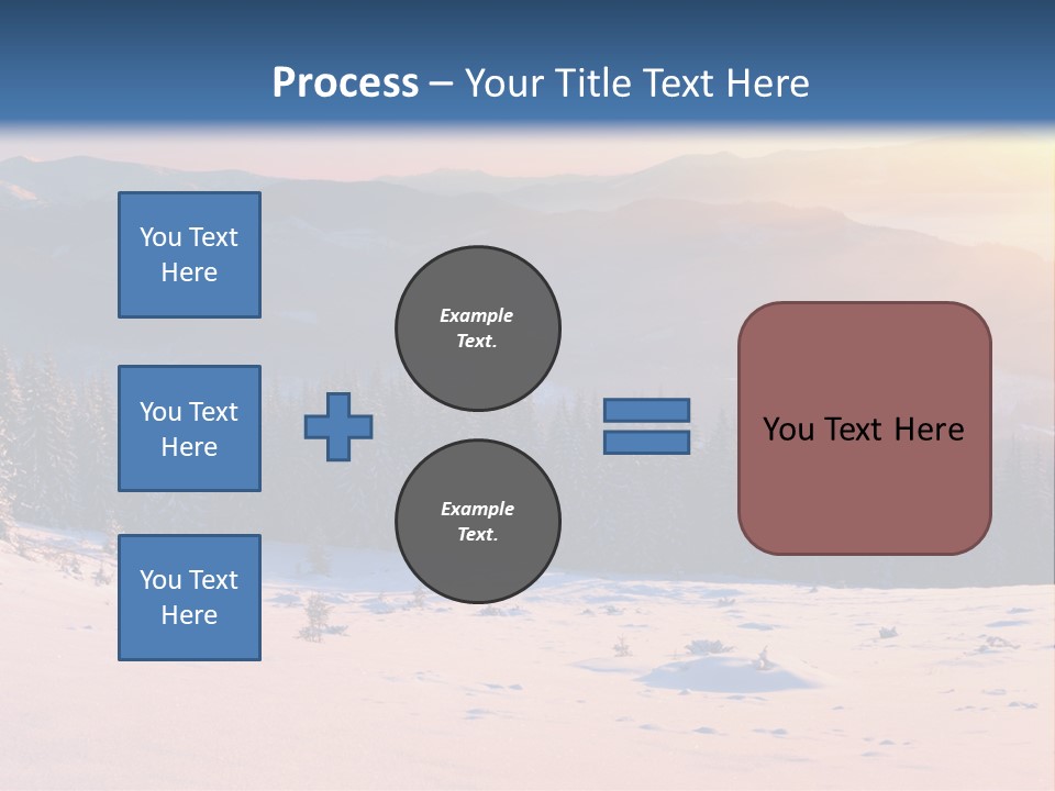 Background Wintry Sunlight PowerPoint Template