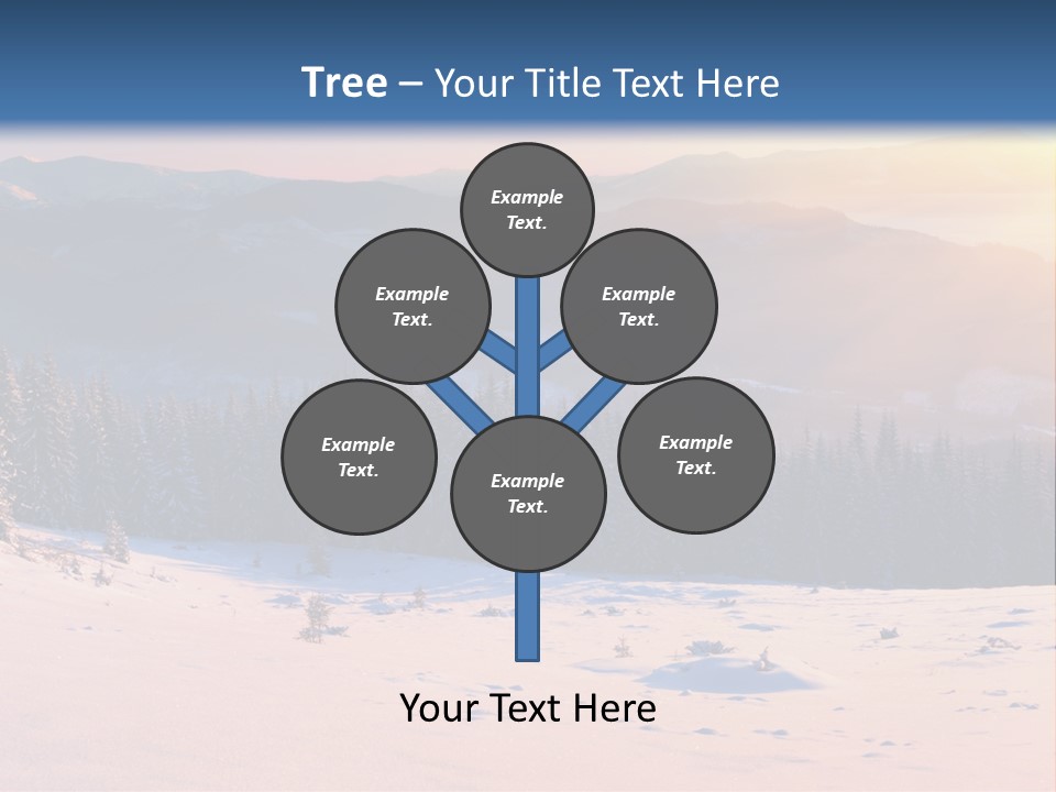 Background Wintry Sunlight PowerPoint Template