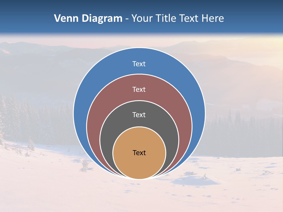 Background Wintry Sunlight PowerPoint Template