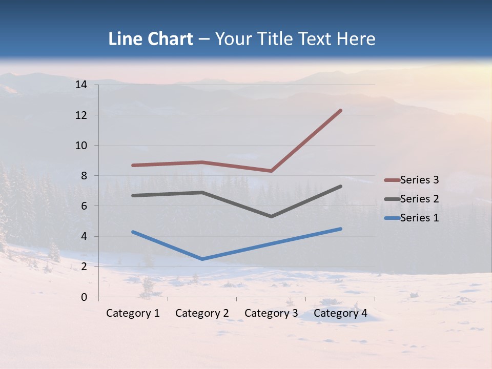 Background Wintry Sunlight PowerPoint Template