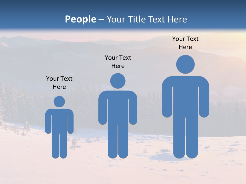 Background Wintry Sunlight PowerPoint Template