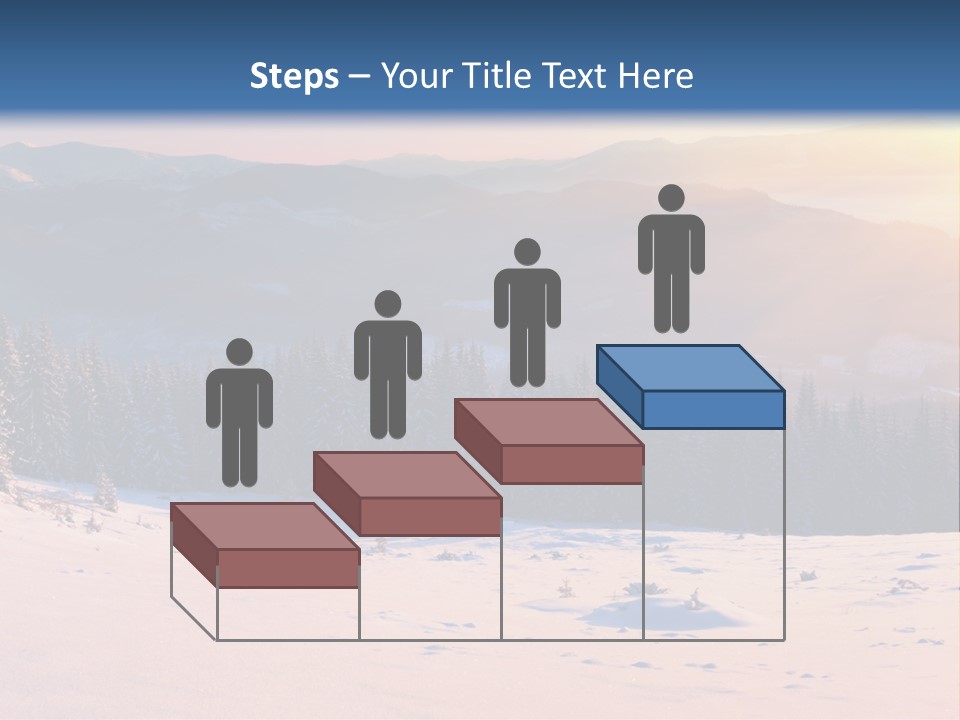 Background Wintry Sunlight PowerPoint Template