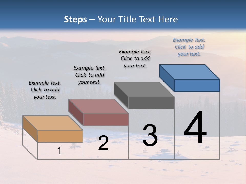 Background Wintry Sunlight PowerPoint Template