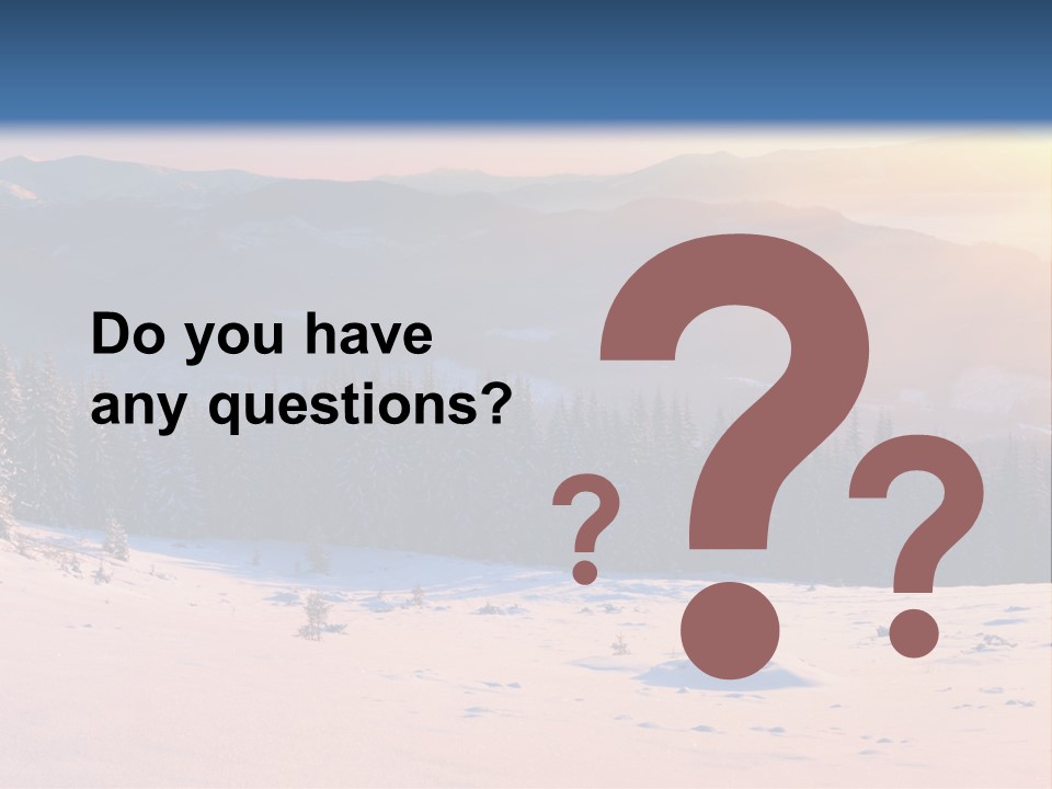 Background Wintry Sunlight PowerPoint Template