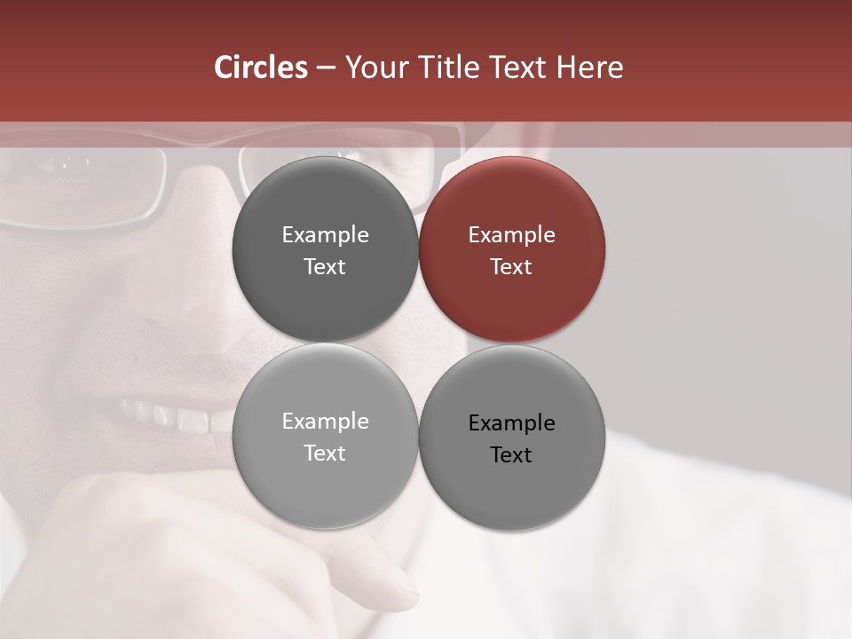 Smiling Executive Closeup PowerPoint Template