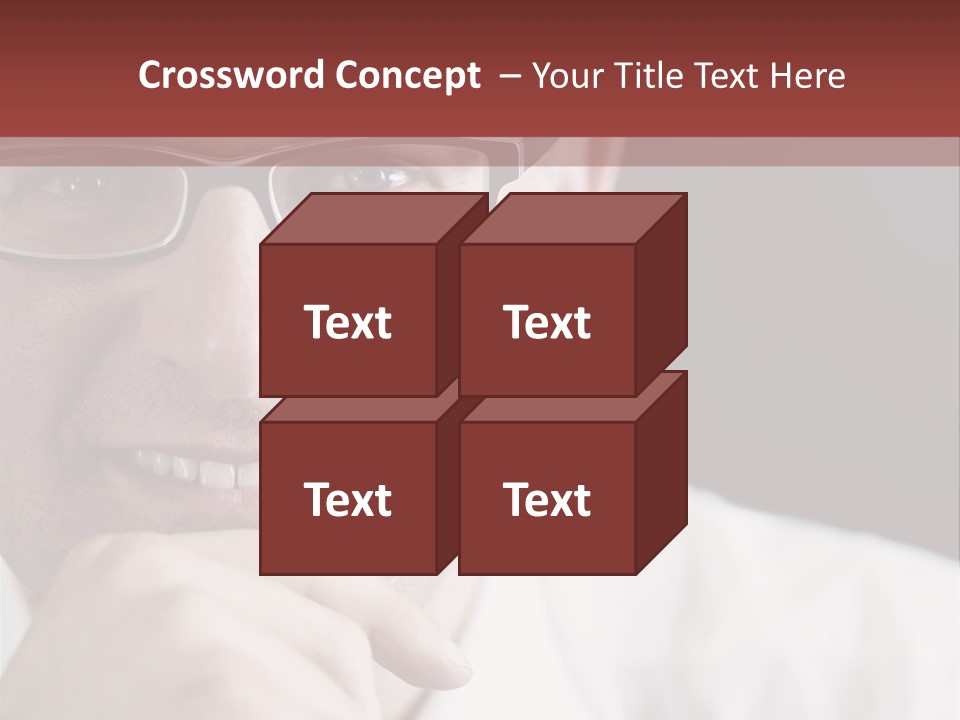 Smiling Executive Closeup PowerPoint Template