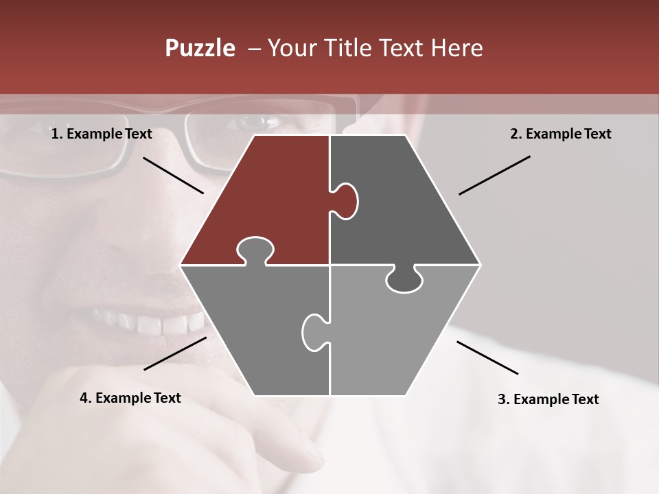 Smiling Executive Closeup PowerPoint Template