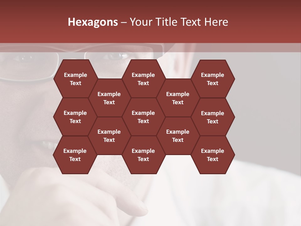 Smiling Executive Closeup PowerPoint Template