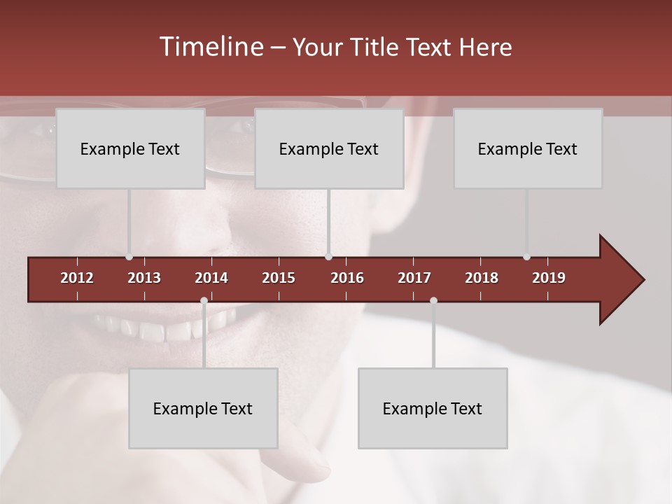 Smiling Executive Closeup PowerPoint Template