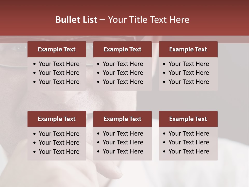 Smiling Executive Closeup PowerPoint Template