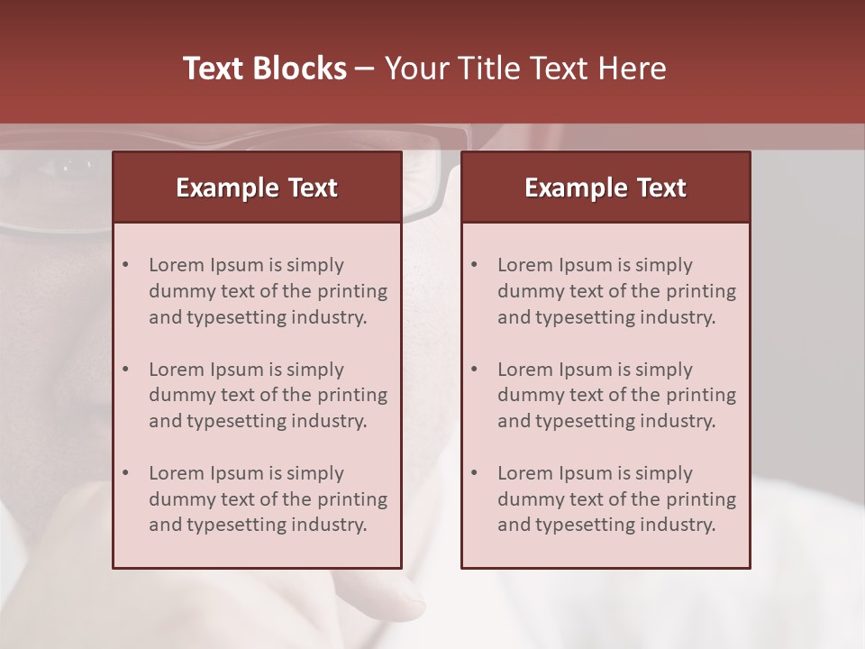 Smiling Executive Closeup PowerPoint Template