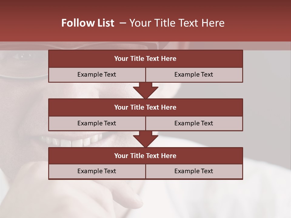 Smiling Executive Closeup PowerPoint Template