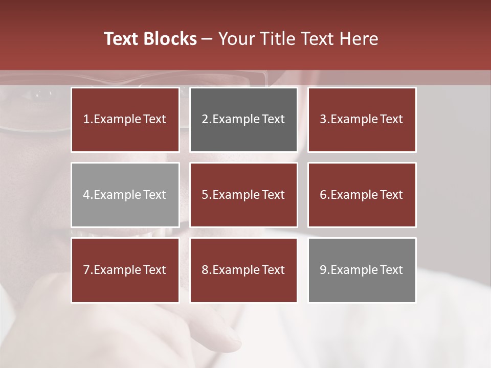 Smiling Executive Closeup PowerPoint Template