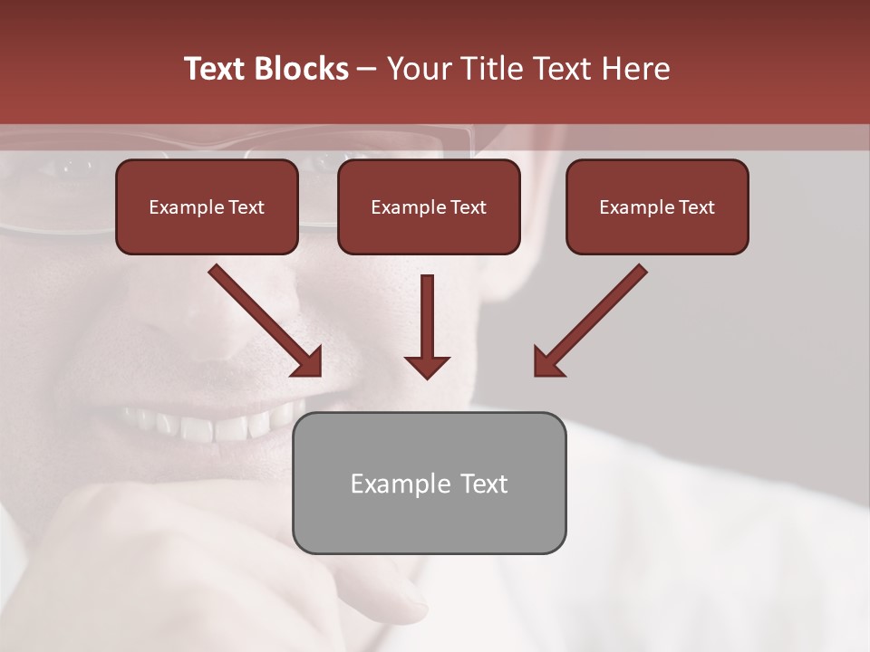 Smiling Executive Closeup PowerPoint Template