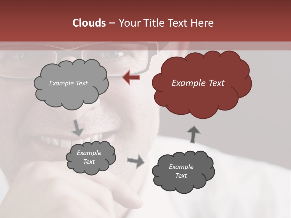 Smiling Executive Closeup PowerPoint Template