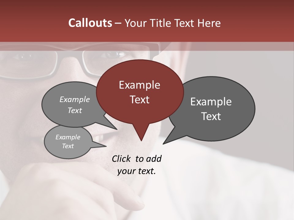 Smiling Executive Closeup PowerPoint Template