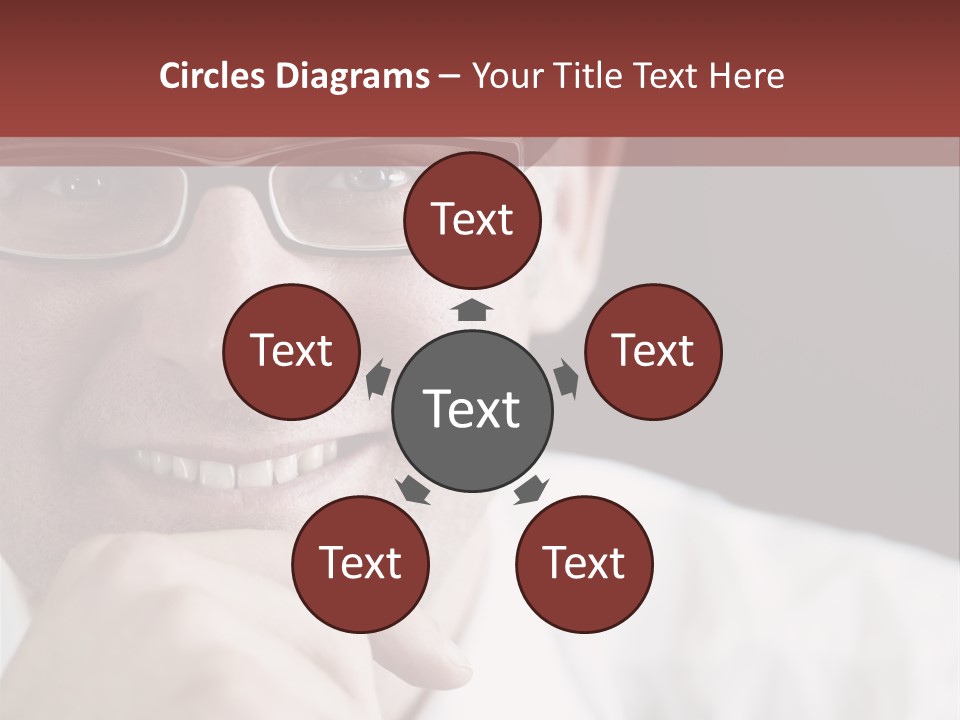 Smiling Executive Closeup PowerPoint Template