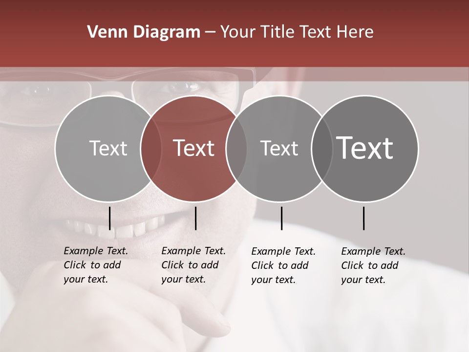 Smiling Executive Closeup PowerPoint Template