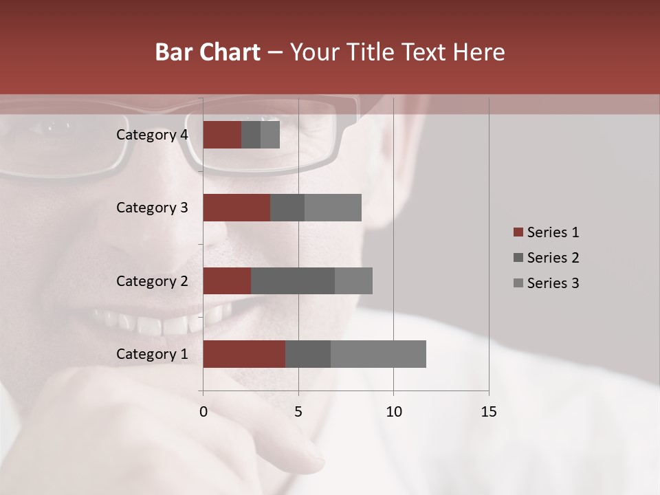 Smiling Executive Closeup PowerPoint Template