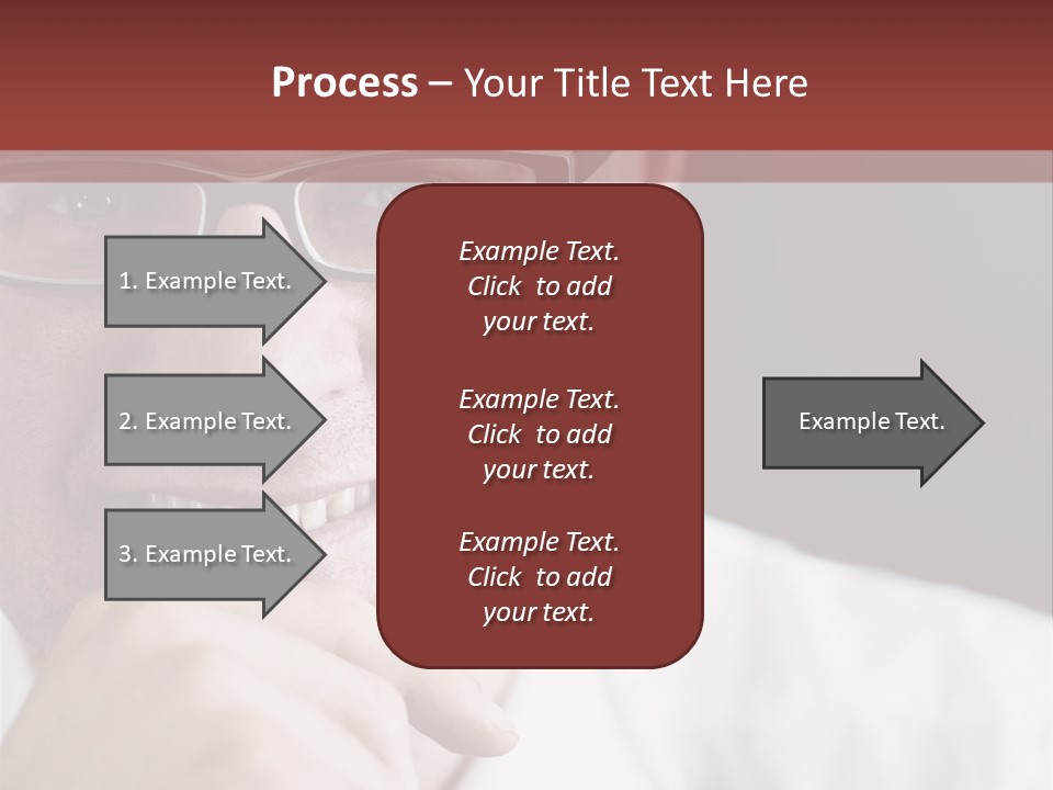 Smiling Executive Closeup PowerPoint Template