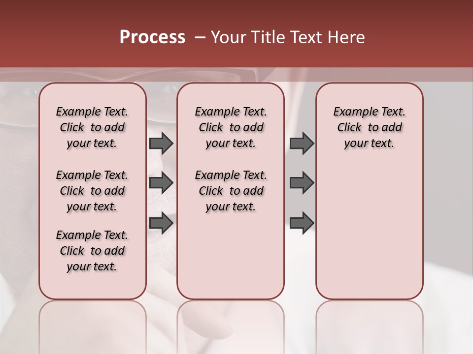 Smiling Executive Closeup PowerPoint Template