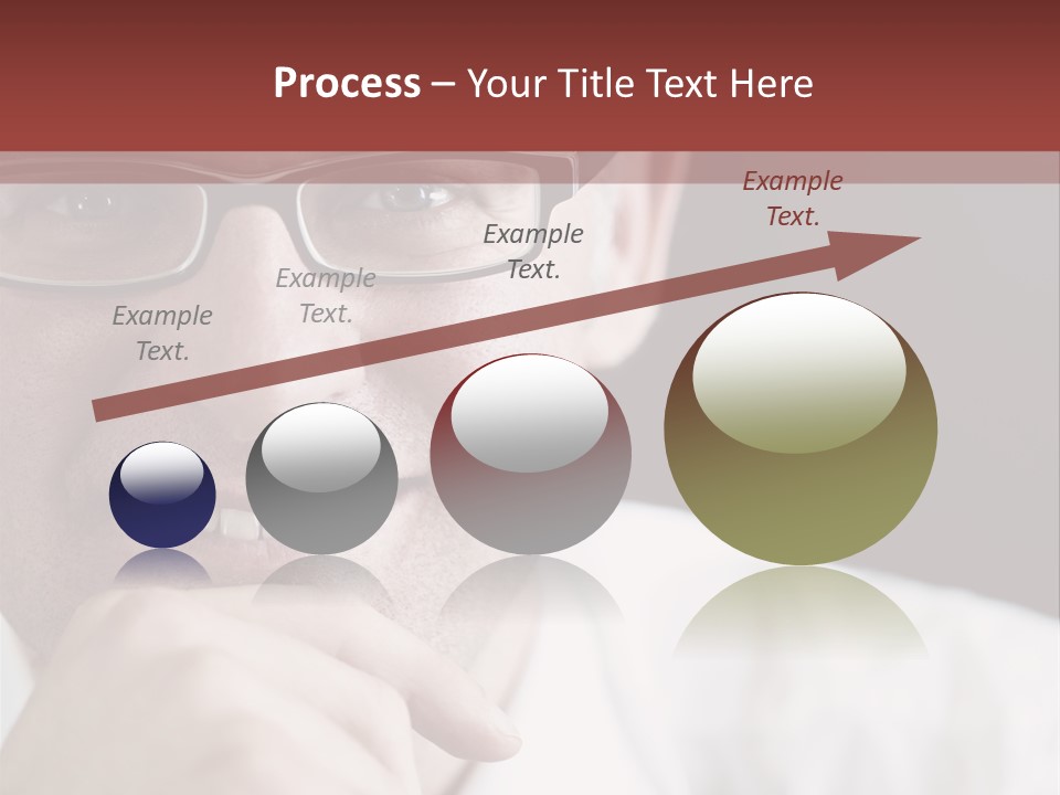 Smiling Executive Closeup PowerPoint Template