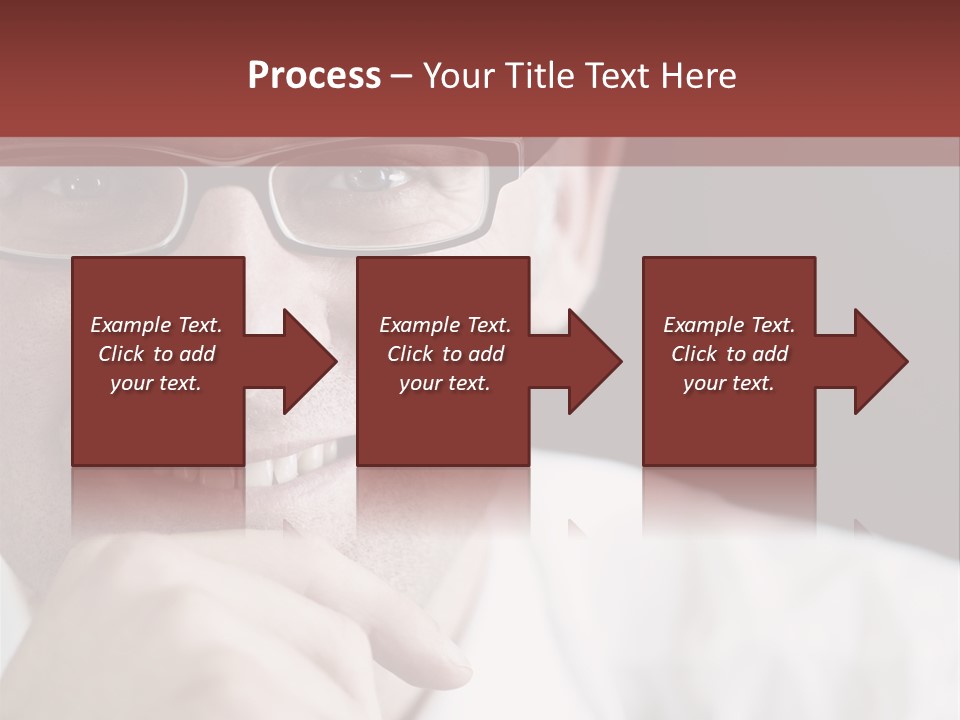 Smiling Executive Closeup PowerPoint Template
