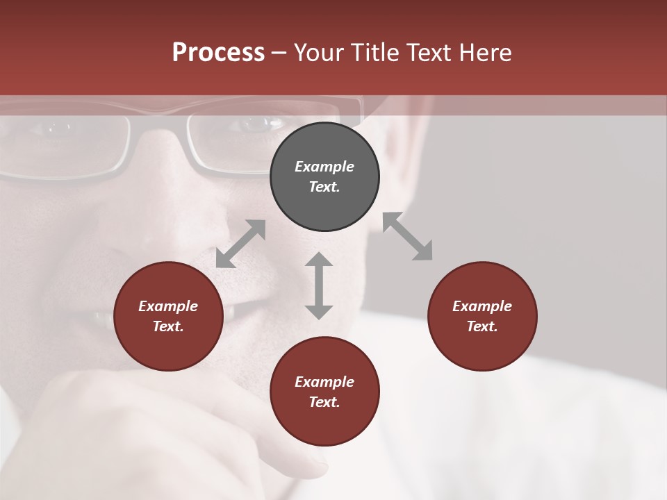 Smiling Executive Closeup PowerPoint Template