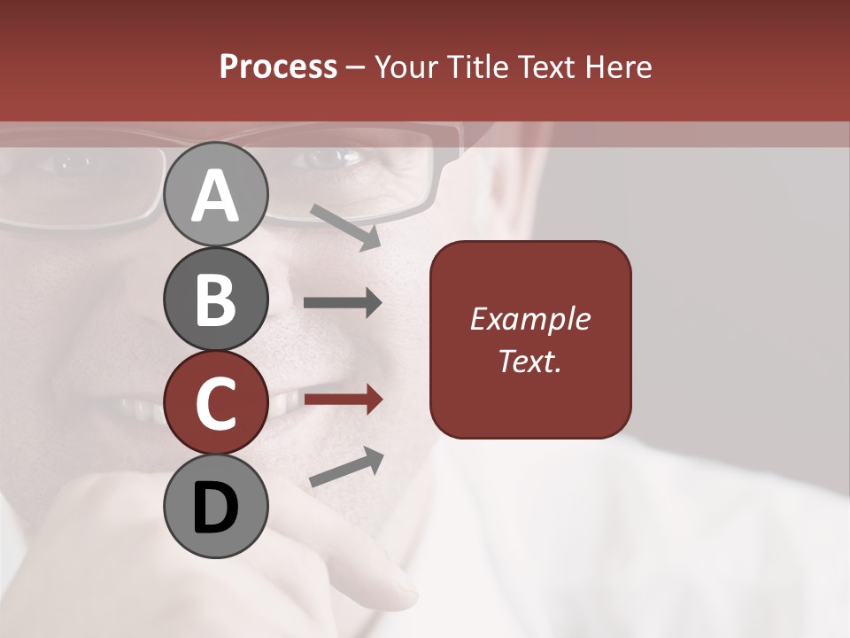 Smiling Executive Closeup PowerPoint Template