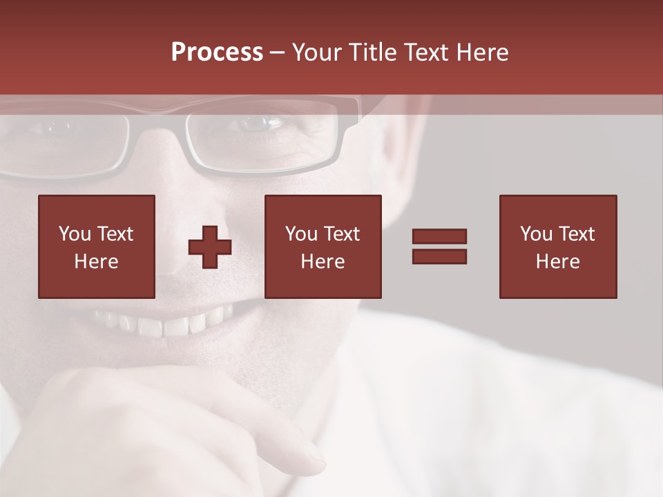 Smiling Executive Closeup PowerPoint Template