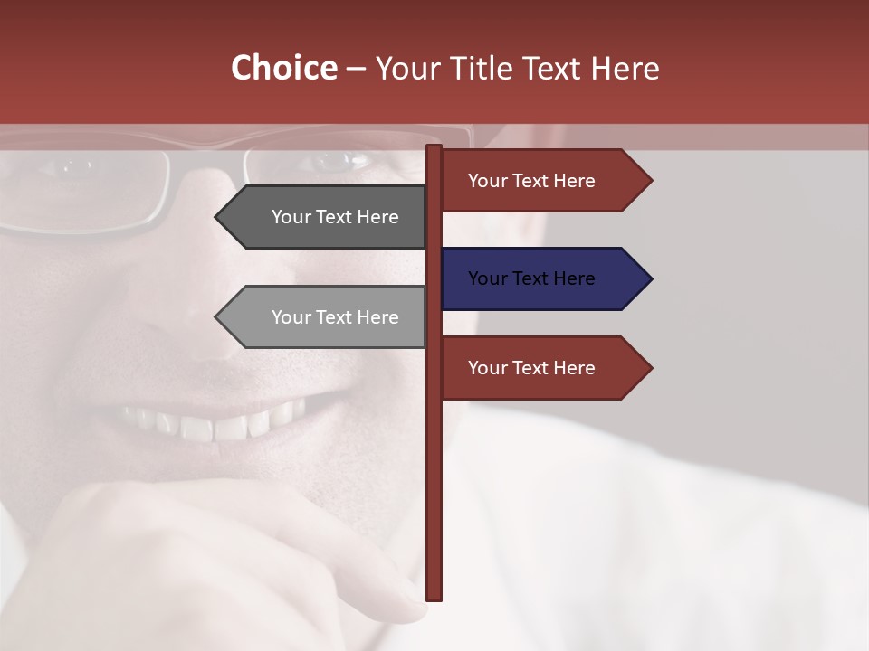 Smiling Executive Closeup PowerPoint Template