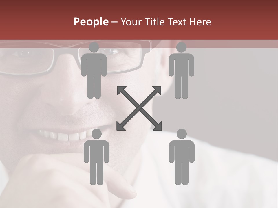 Smiling Executive Closeup PowerPoint Template