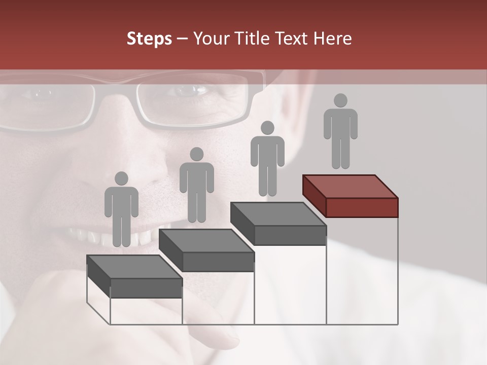 Smiling Executive Closeup PowerPoint Template
