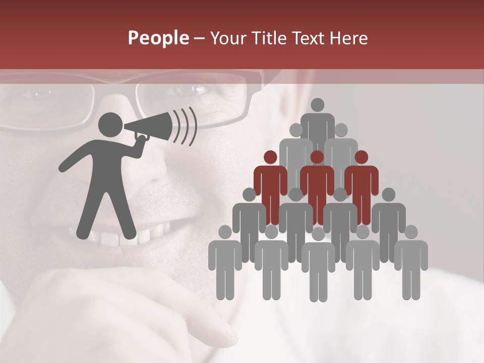 Smiling Executive Closeup PowerPoint Template