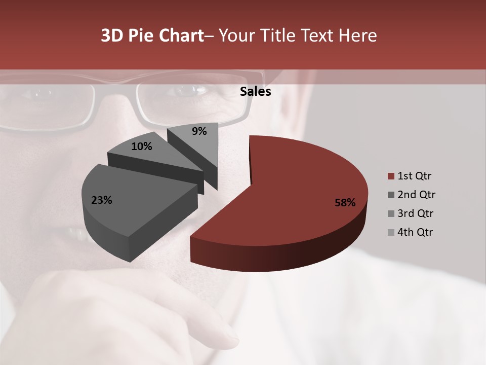 Smiling Executive Closeup PowerPoint Template
