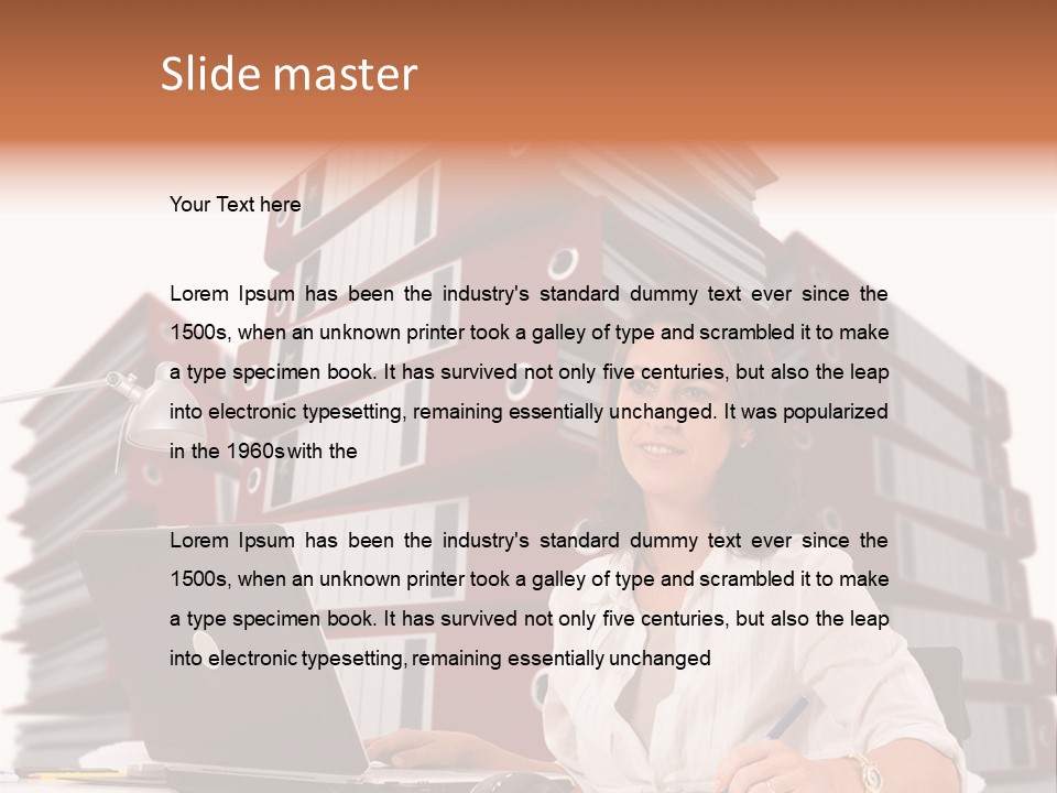 Busy Administrative Work PowerPoint Template