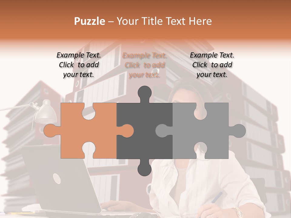 Busy Administrative Work PowerPoint Template