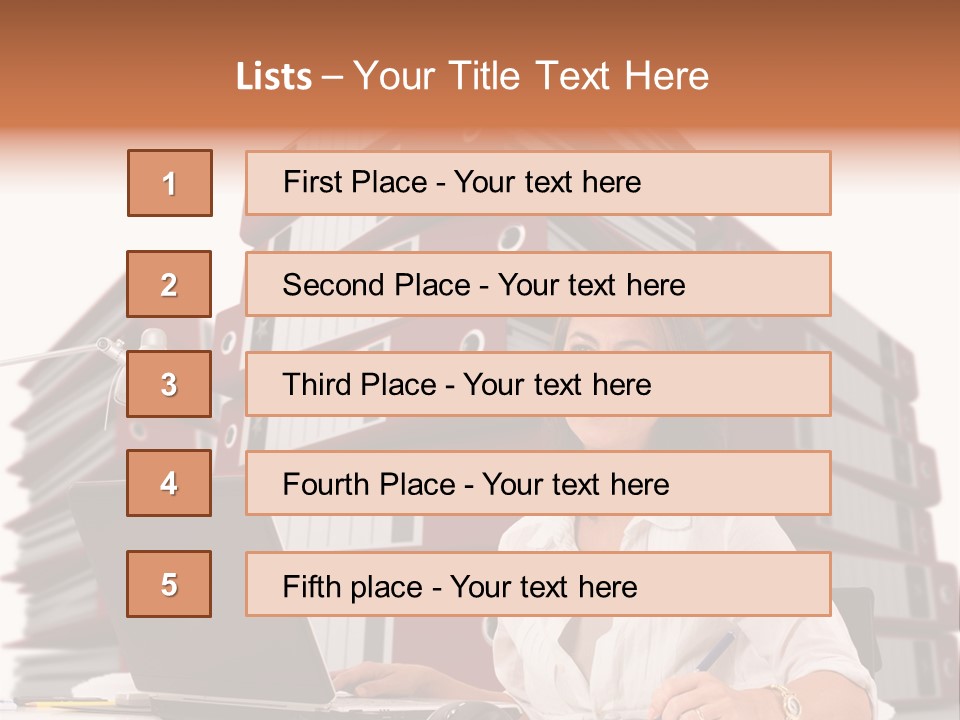 Busy Administrative Work PowerPoint Template