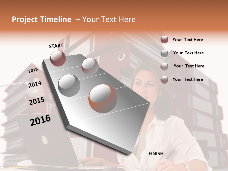 Busy Administrative Work PowerPoint Template