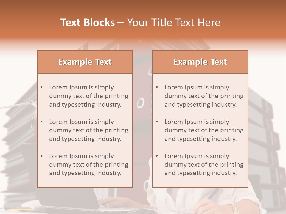 Busy Administrative Work PowerPoint Template
