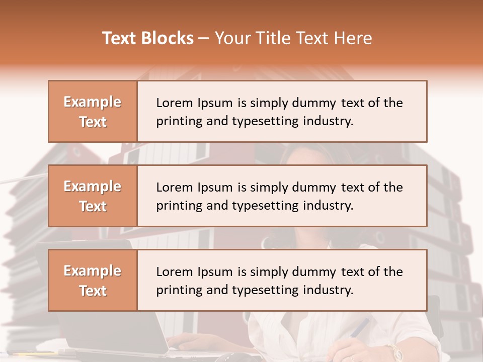 Busy Administrative Work PowerPoint Template