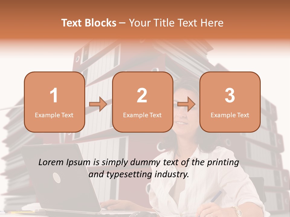 Busy Administrative Work PowerPoint Template
